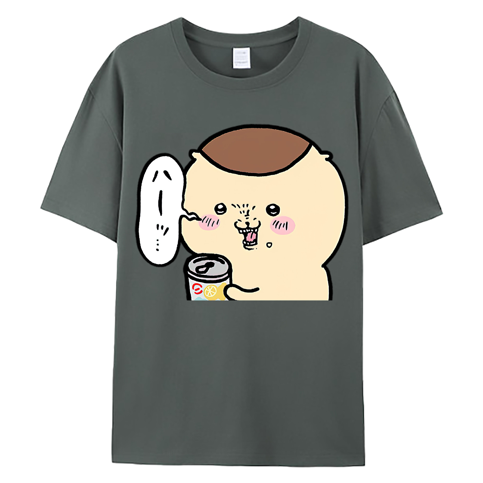 （画像用） ちいかわ くりまんじゅう Chii-kawa kuri manjū 綿100％ メンズ半袖Tシャツ｜肌触りやわらか＆通気性